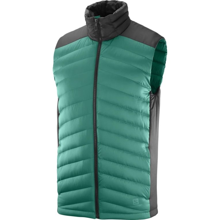 Salomon Essential Xwarm Down Zateplené Vesty Panske Zelene | SK 9ABFOS